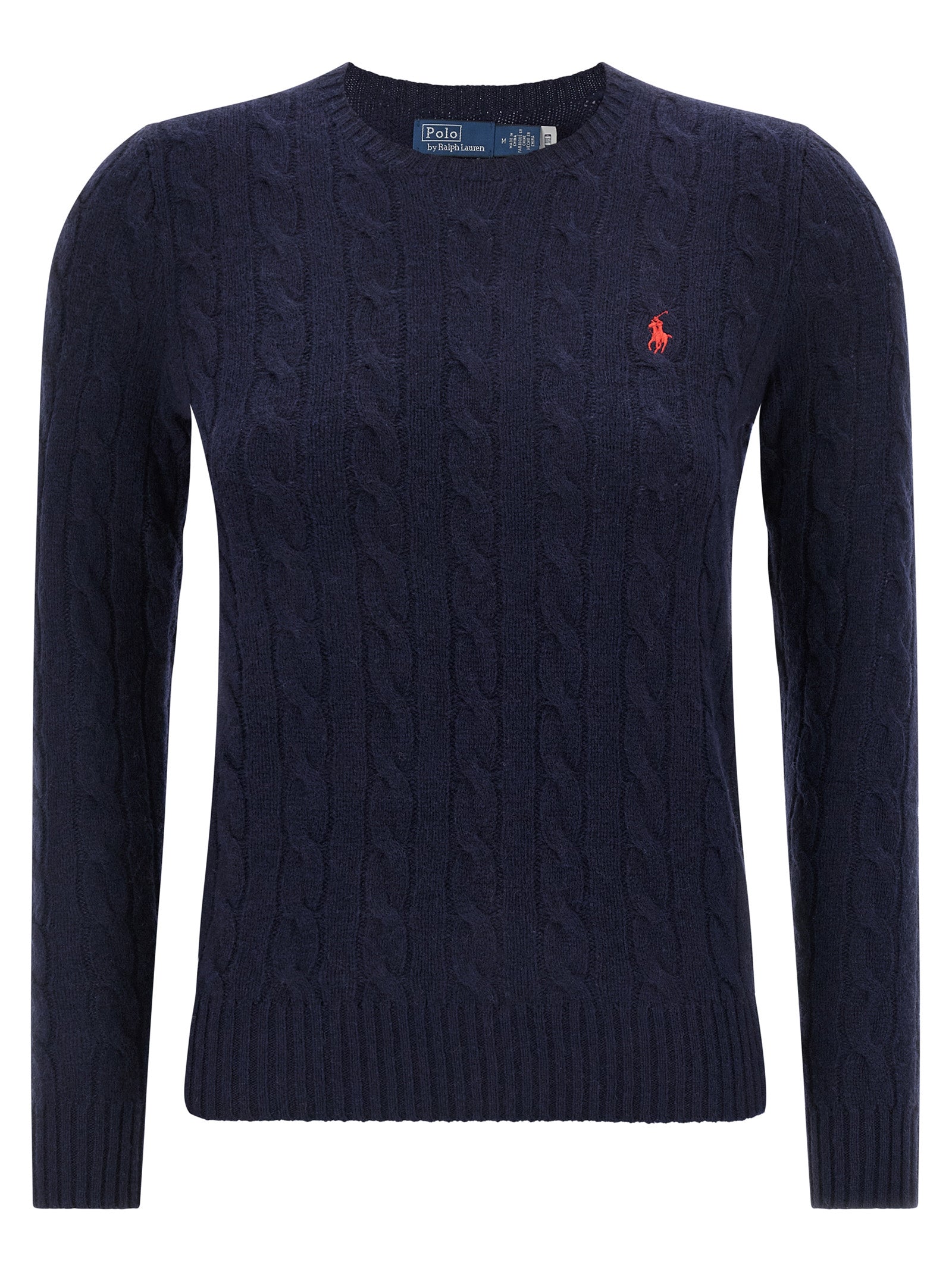 Polo Ralph Lauren Blaue Strickjacke aus Wolle