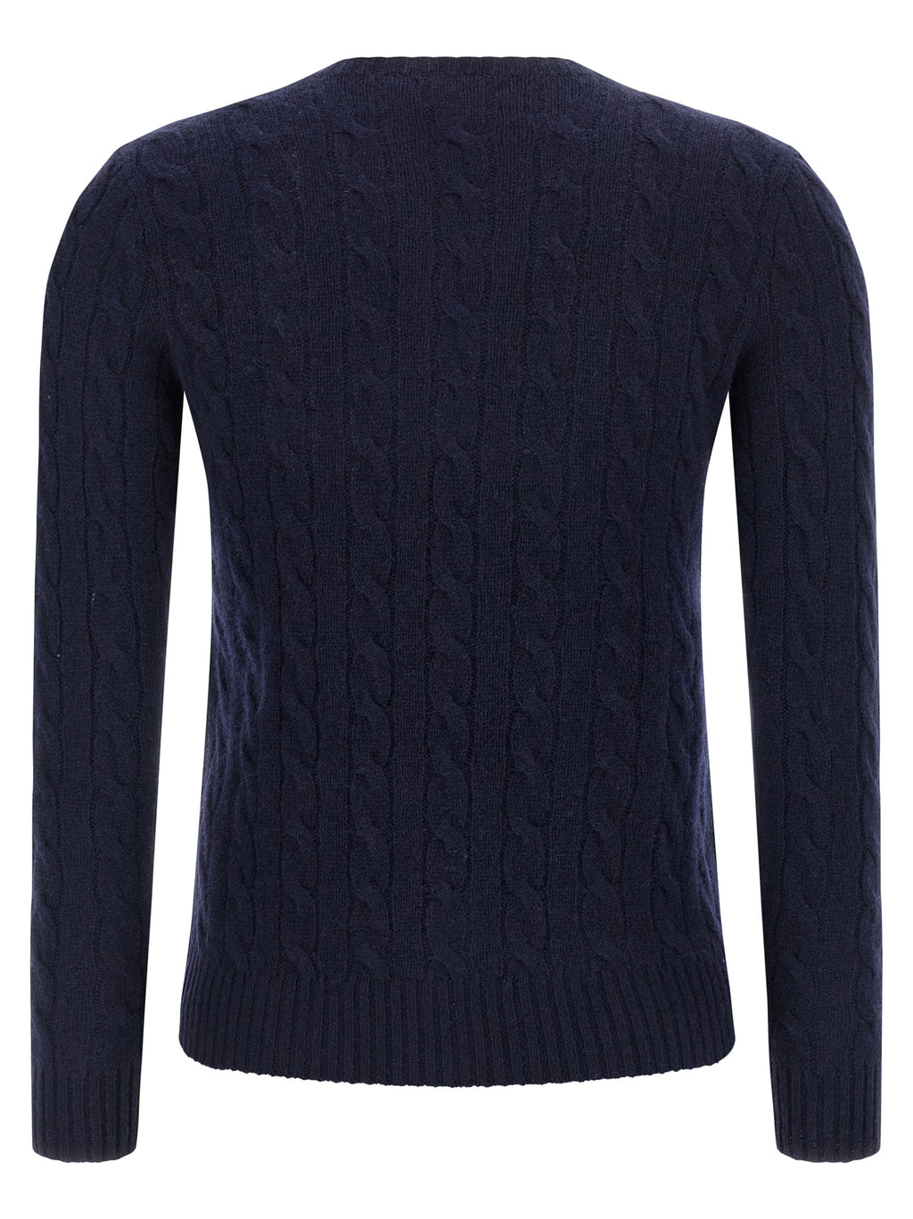 Polo Ralph Lauren Blaue Strickjacke aus Wolle