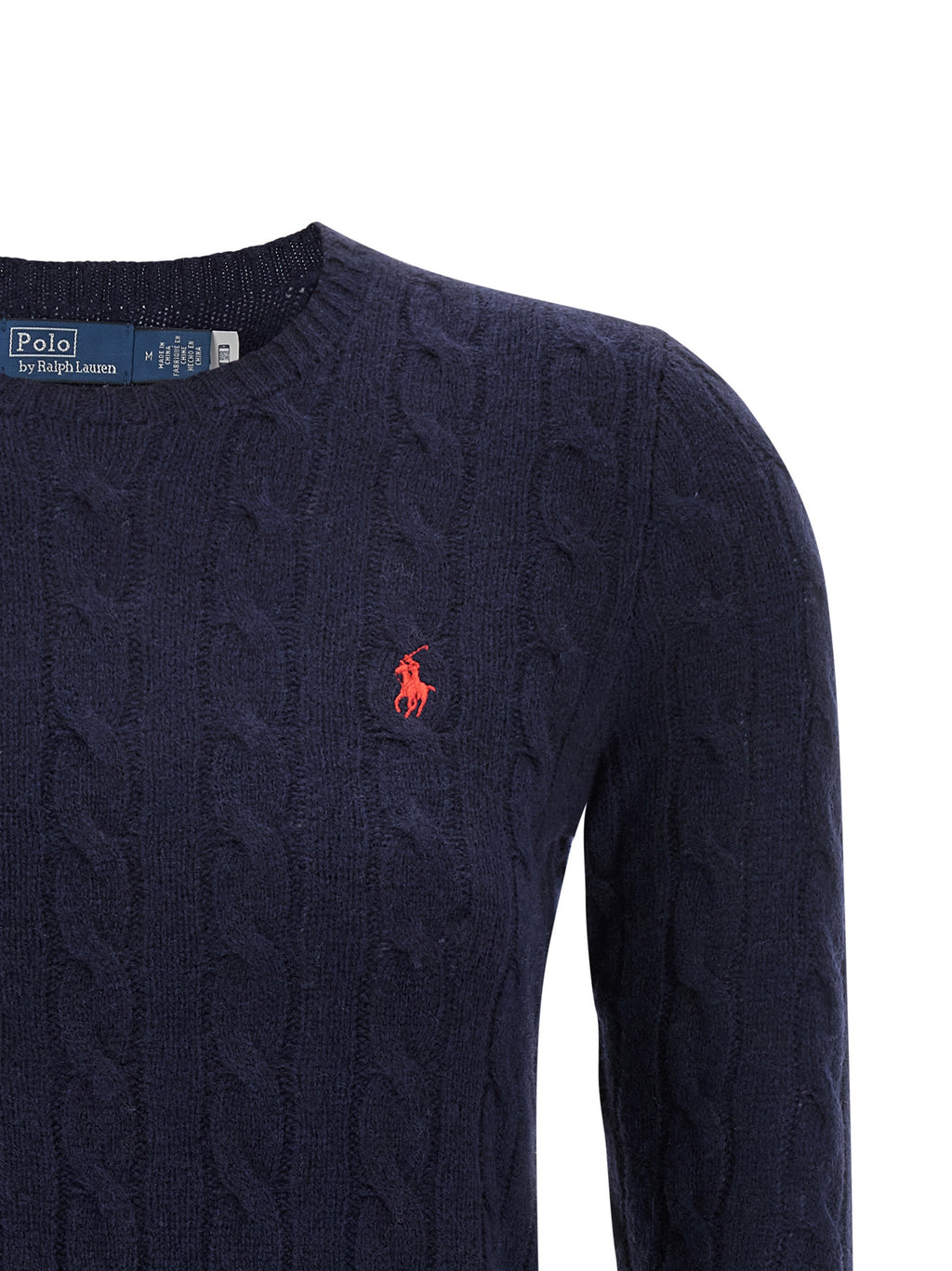 Polo Ralph Lauren Blaue Strickjacke aus Wolle
