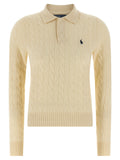 Polo Ralph Lauren Poloshirt aus weißer Wolle