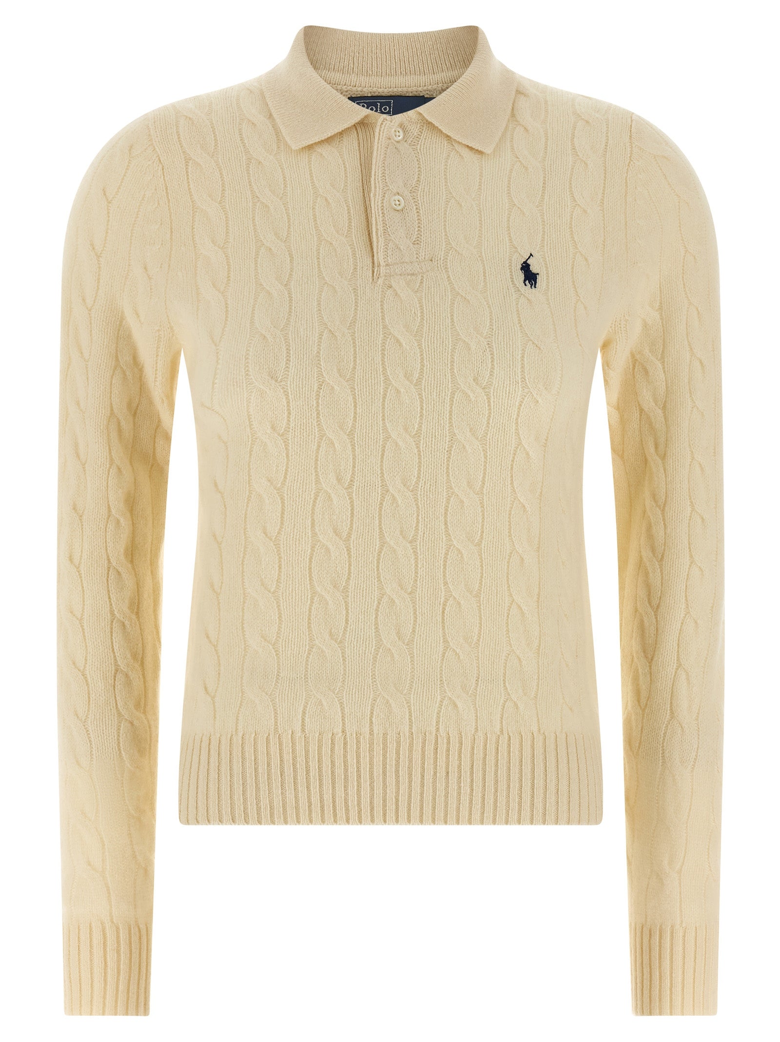 Polo Ralph Lauren Poloshirt aus weißer Wolle