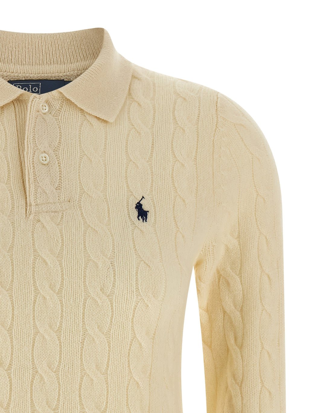 Polo Ralph Lauren Poloshirt aus weißer Wolle