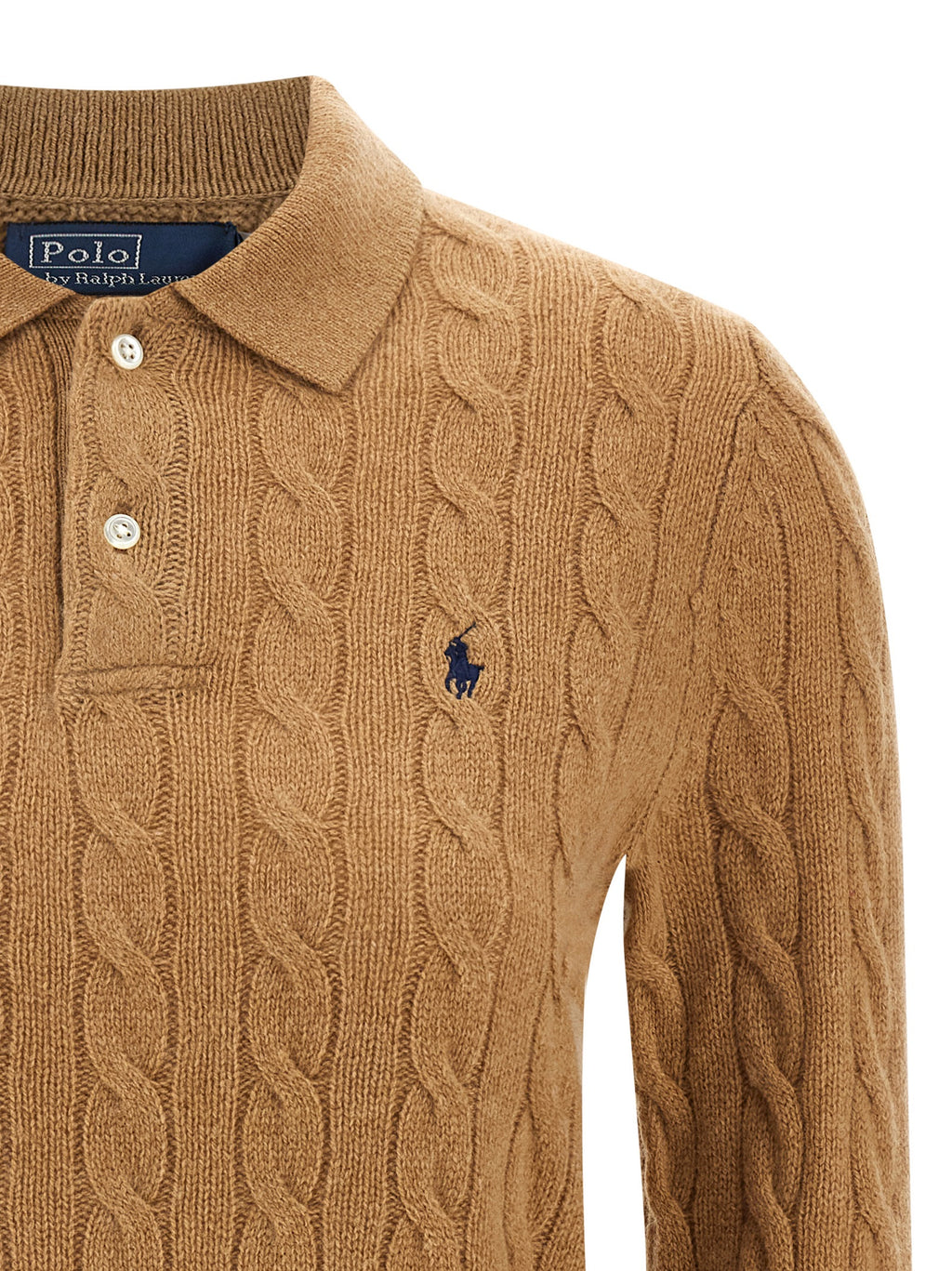 Polo Ralph Lauren Beige Wool Polo Shirt