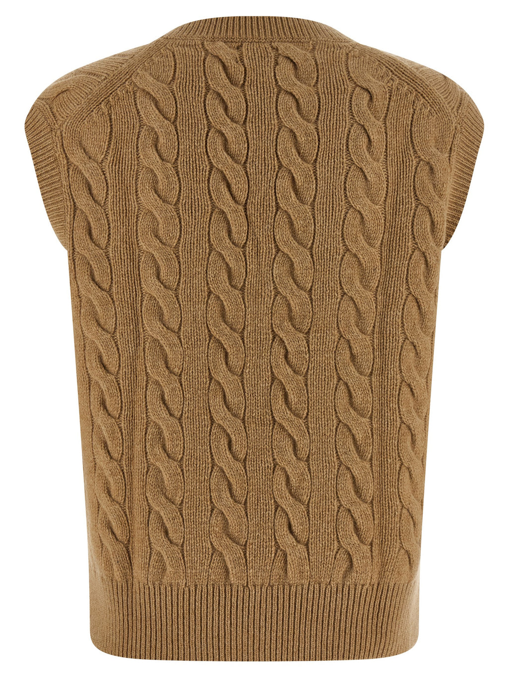 Polo Ralph Lauren Beige Wool Sleeveless Jacket