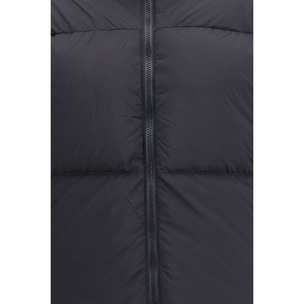 Canada Goose Schwarze Polyamidjacke in voller Länge