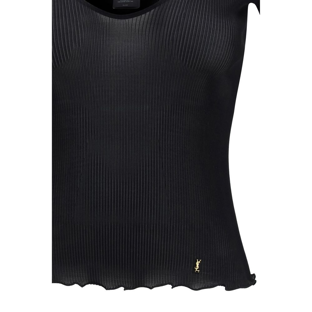 Saint Laurent Black Silk Blouse