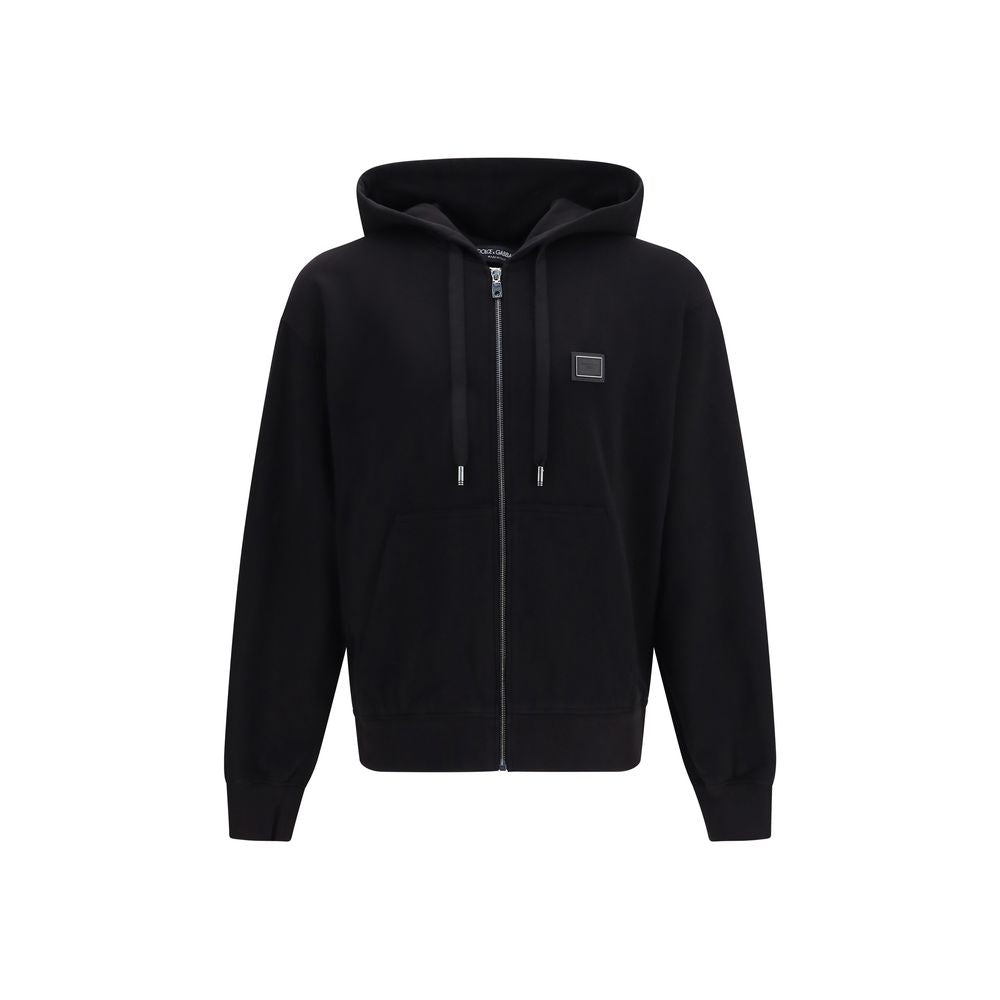 Dolce & Gabbana Schwarzes Baumwoll-Sweatshirt