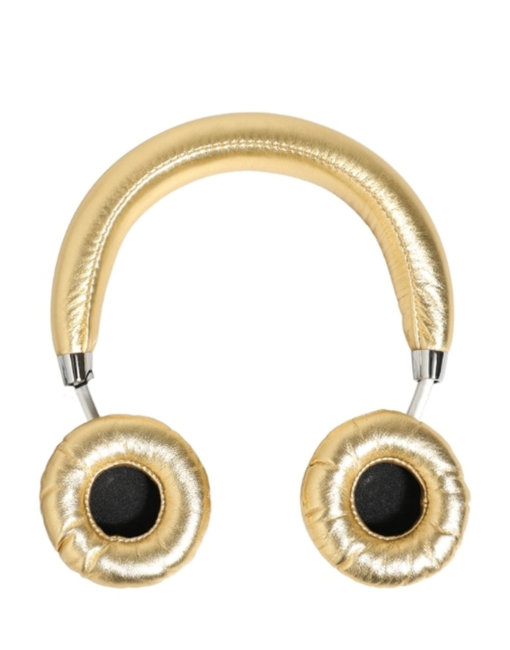 Dolce & Gabbana Women Gold Leather Wireless On-Ear Headset Headphones