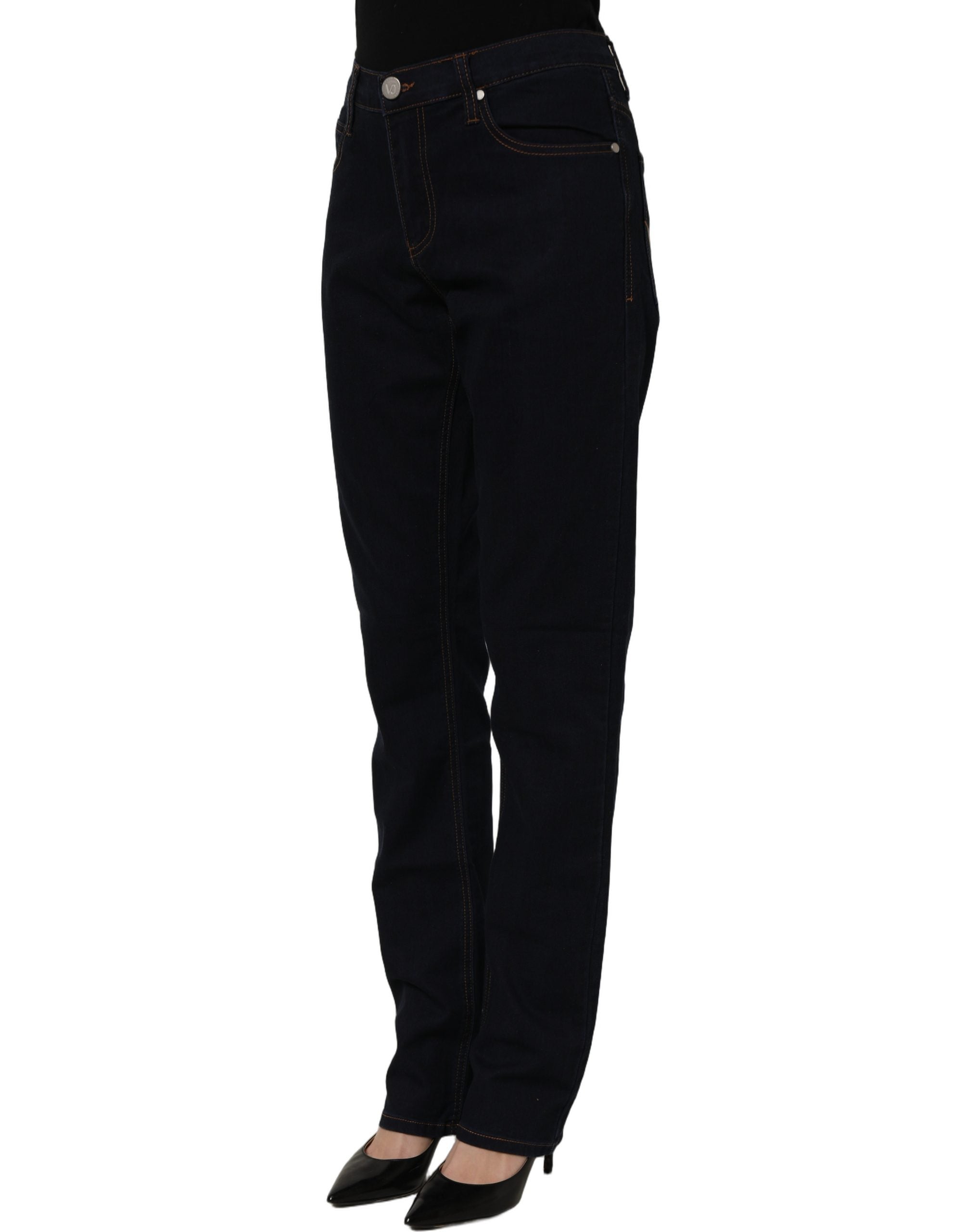 Versace Jeans Couture Blue High Waist Skinny Denim Trouser Jeans