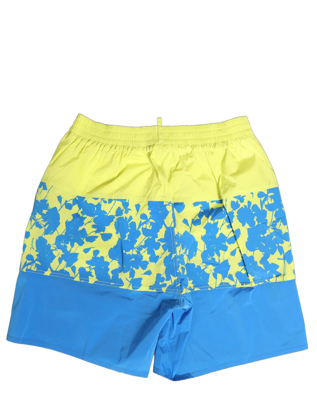 Dsquared² Blue Yellow Floral Boxer Shorts Beachwear Swimwear