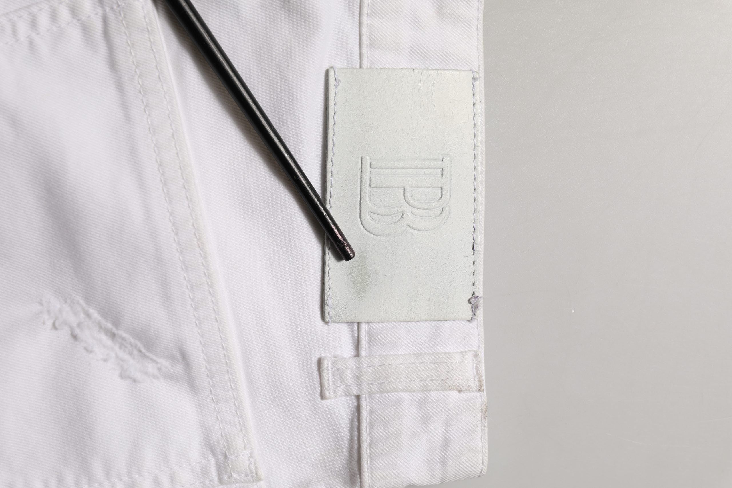 Pierre Balmain White Cotton Stretch Skinny Denim Trouser Jeans