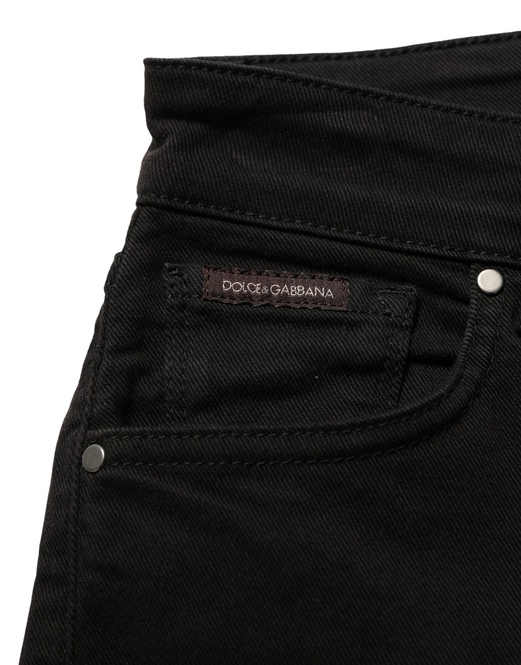 Dolce & Gabbana Black Cotton Stretch Skinny Denim Jeans