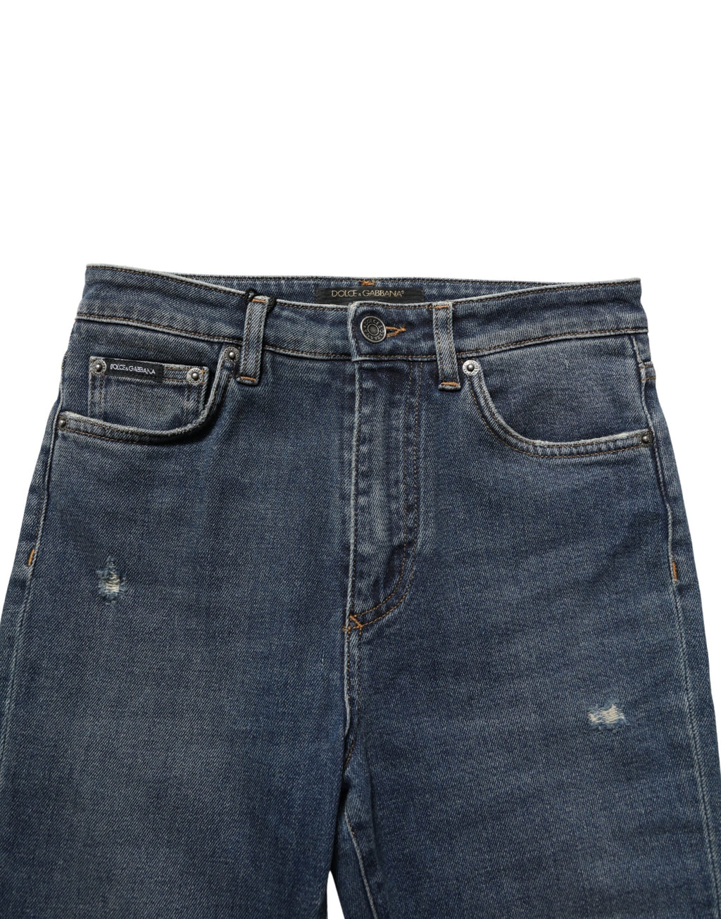 Dolce & Gabbana Blue Cotton Stretch Skinny Denim Trouser Jeans