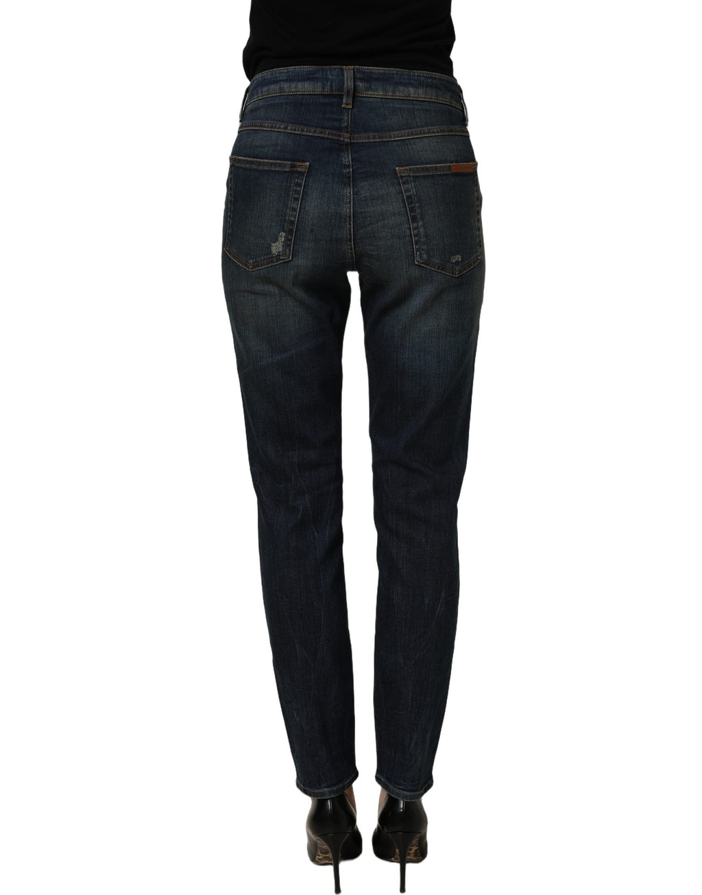 Dolce & Gabbana Blue Cotton Stretch Skinny Denim Jeans