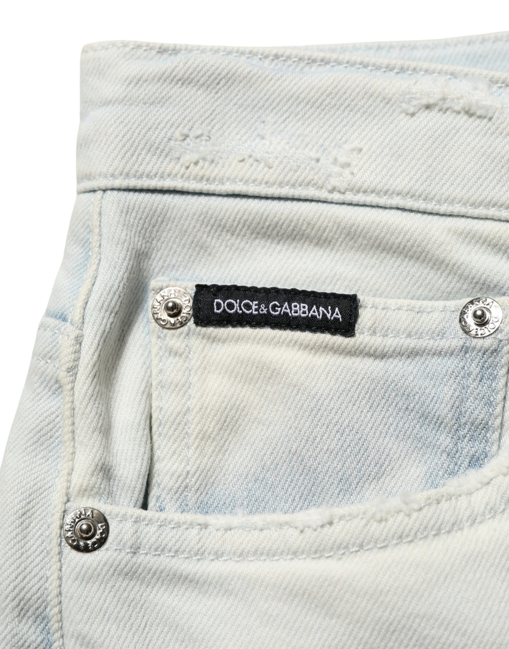 Dolce & Gabbana Light Blue Cotton Stretch Skinny Denim Jeans