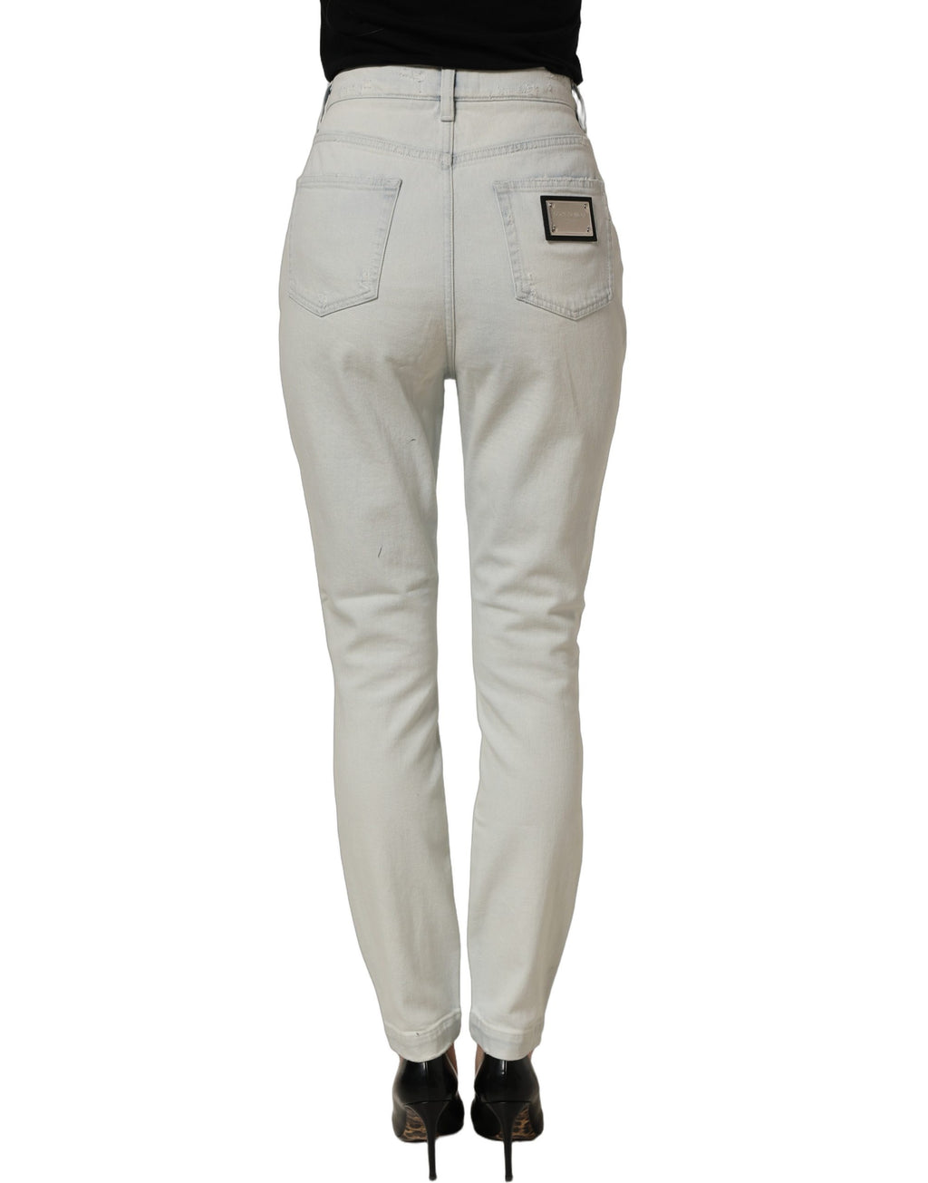 Dolce & Gabbana Light Blue Cotton Stretch Skinny Denim Jeans