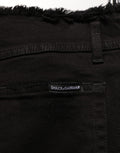 Dolce & Gabbana Black Cotton Skinny Denim Trouser Jeans