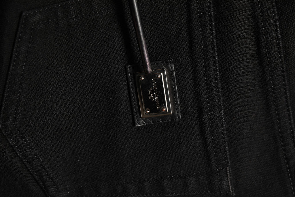 Dolce & Gabbana Black Cotton Stretch Skinny Denim Jeans