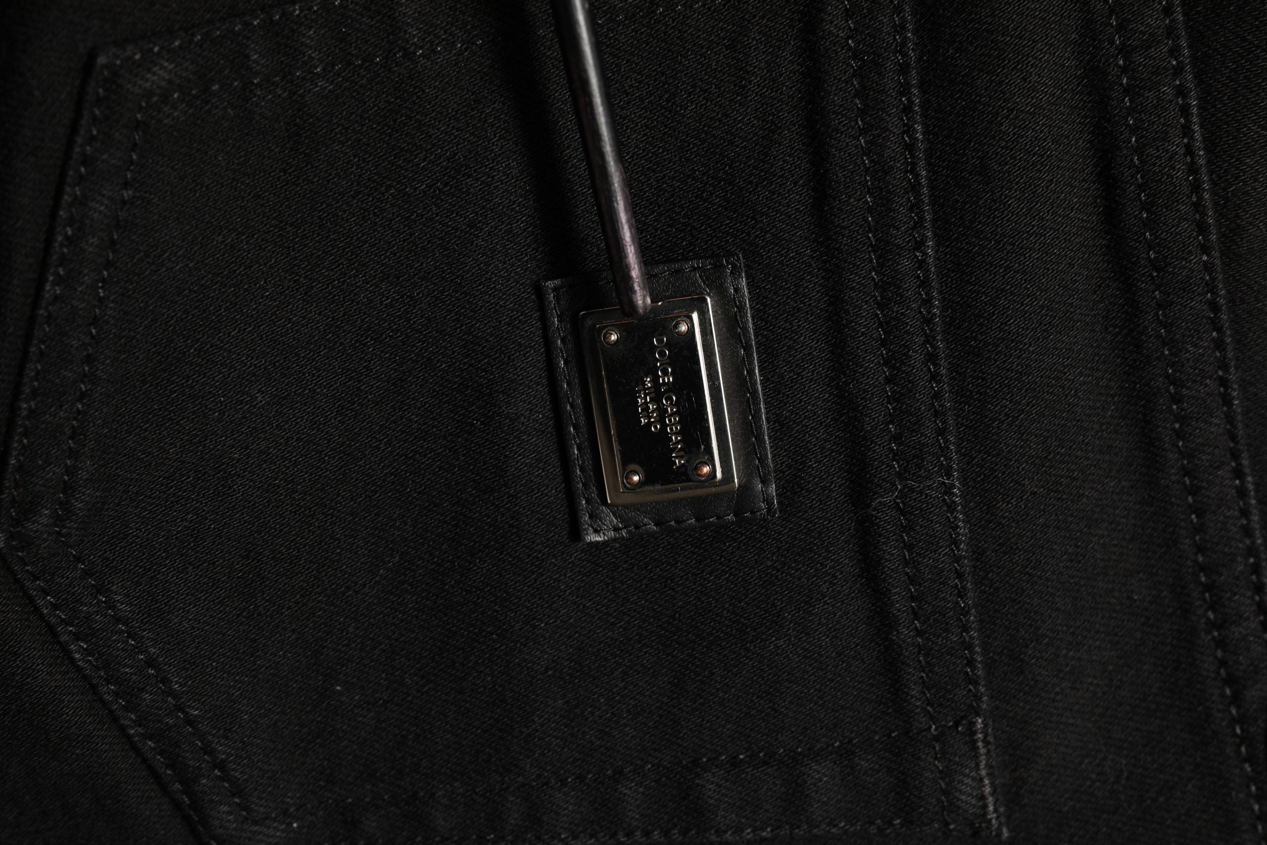 Dolce & Gabbana Black Cotton Stretch Skinny Denim Jeans