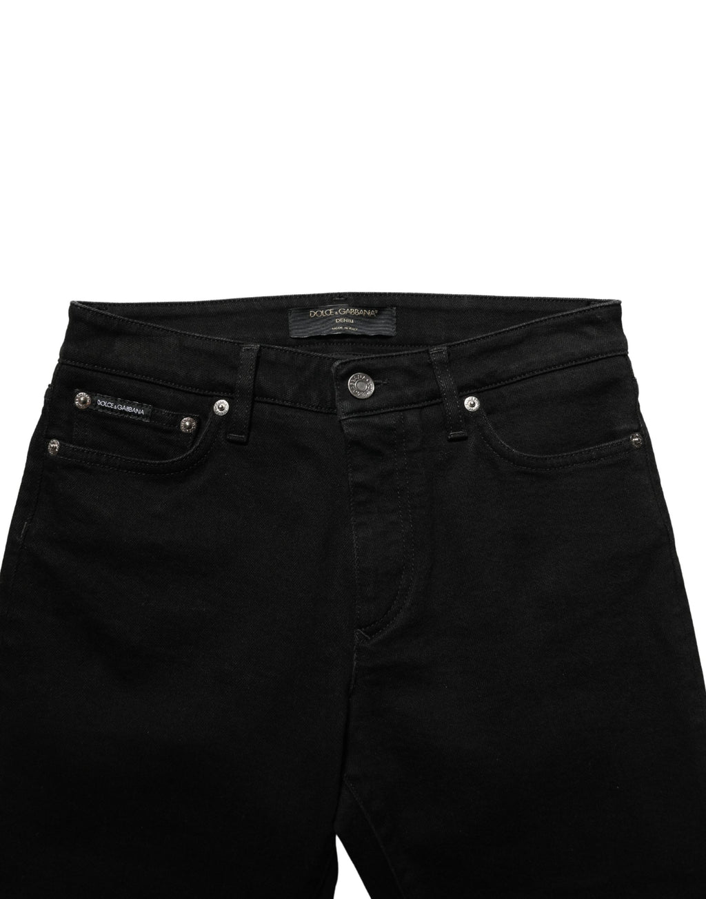 Dolce & Gabbana Black Cotton Stretch Skinny Denim Jeans