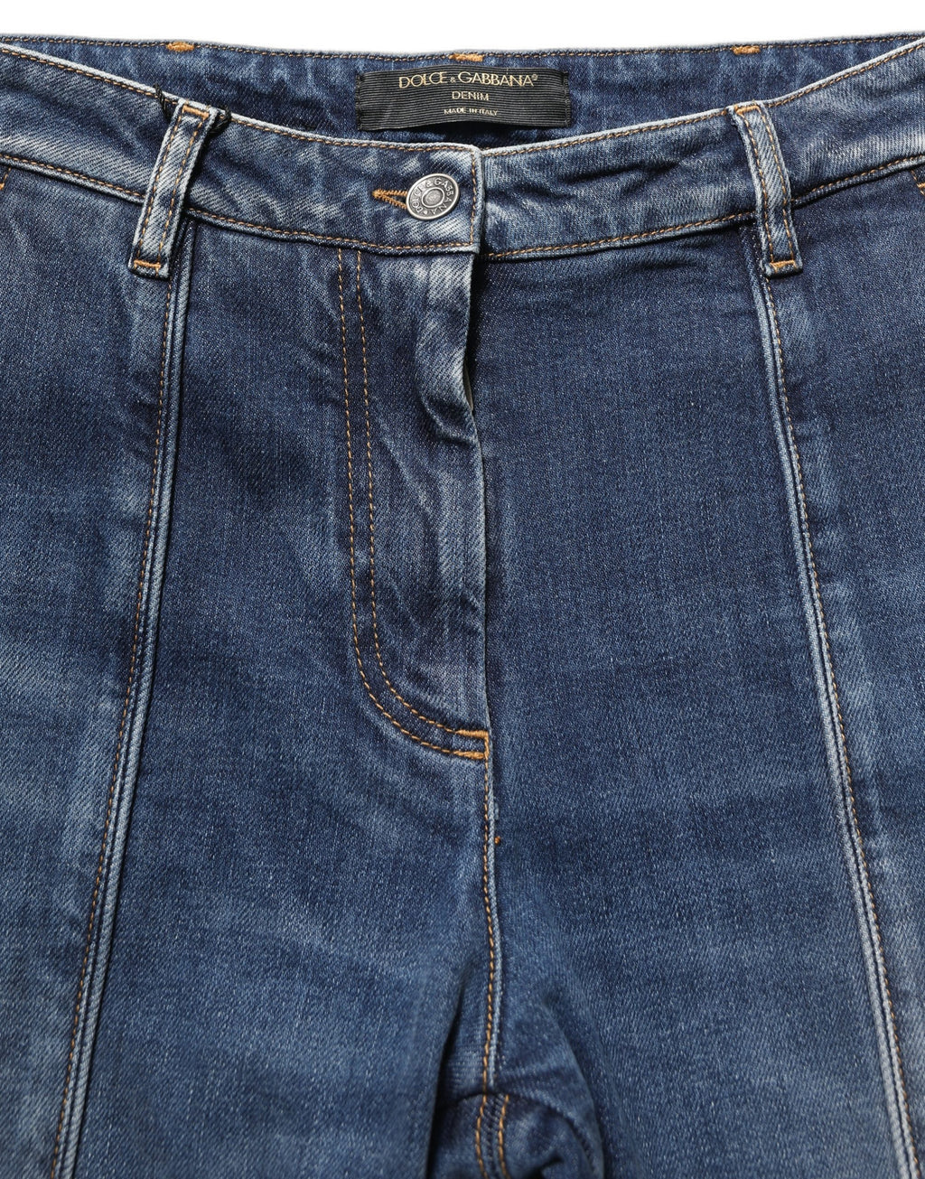 Dolce & Gabbana Dark Blue Cotton Stretch Skinny Denim Jeans