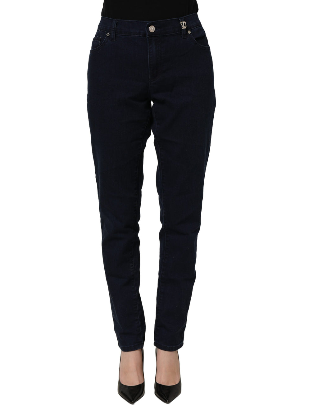 Versace Jeans Couture Blue High Waist Skinny Denim Trouser Jeans