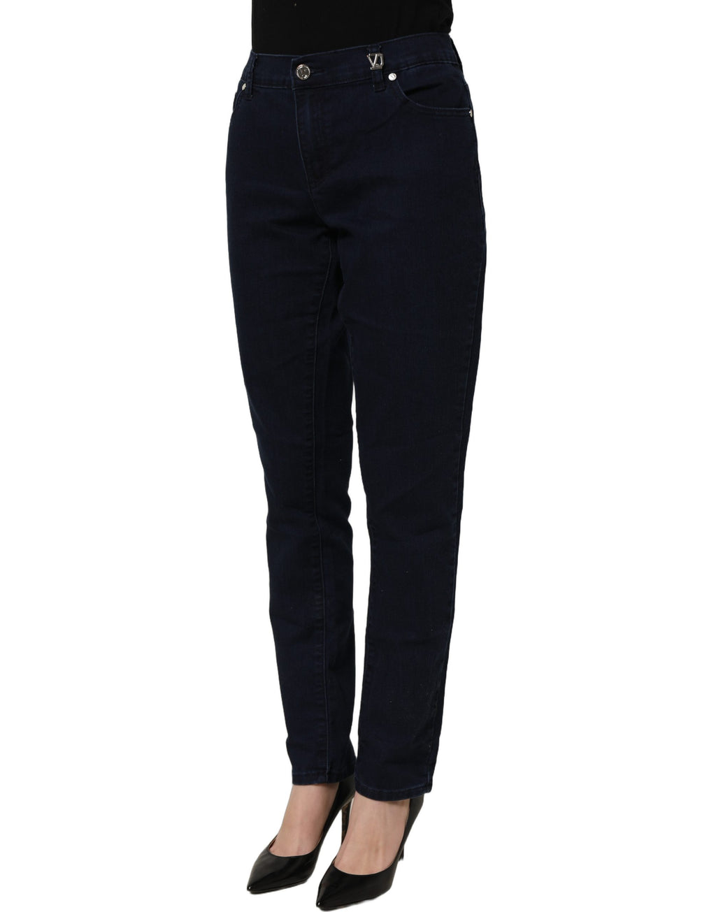 Versace Jeans Couture Blue High Waist Skinny Denim Trouser Jeans