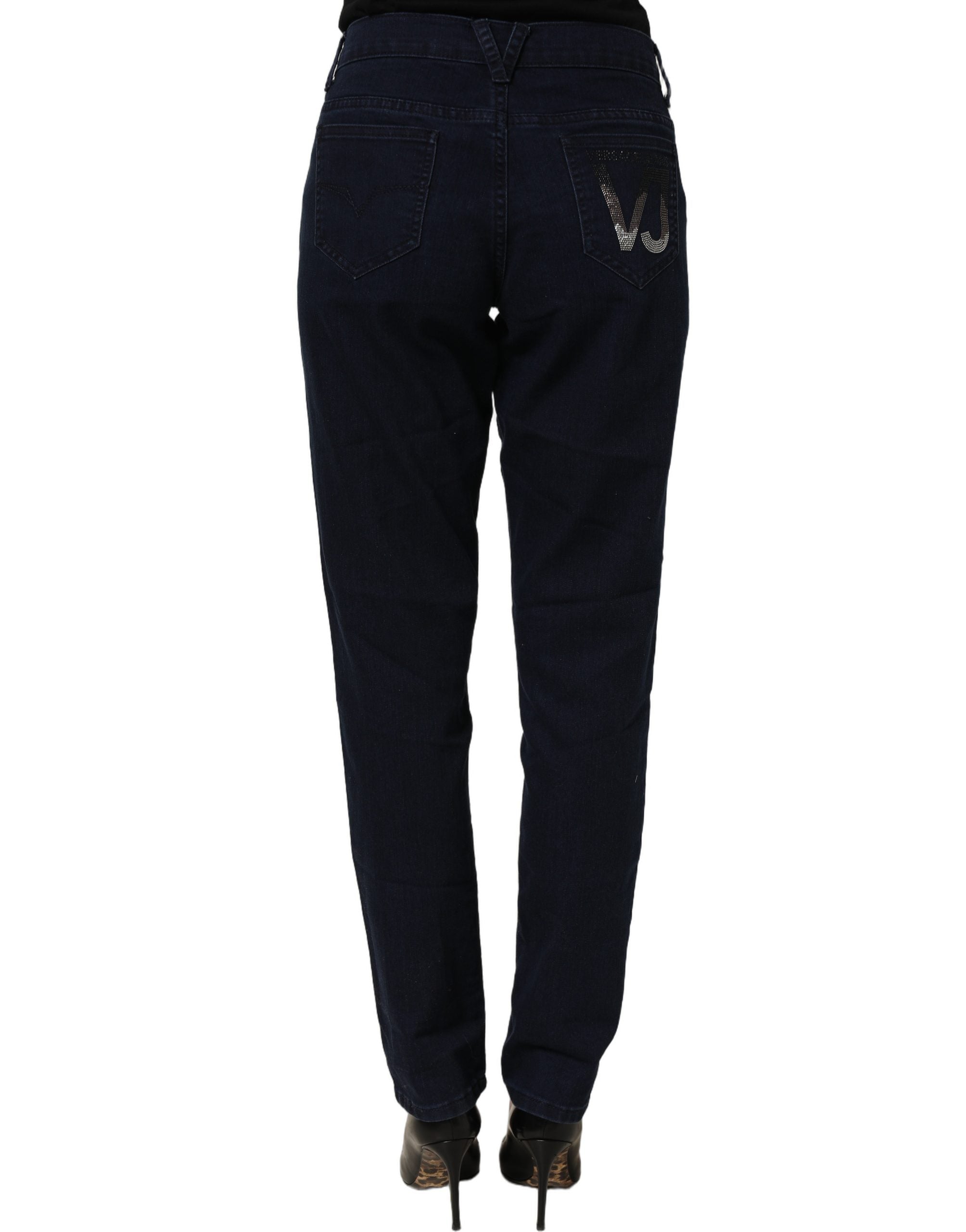 Versace Jeans Couture Blue High Waist Skinny Denim Trouser Jeans