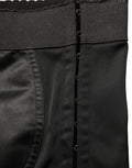 Dolce & Gabbana Black Nylon HighWaist Elastic Waistband Shorts