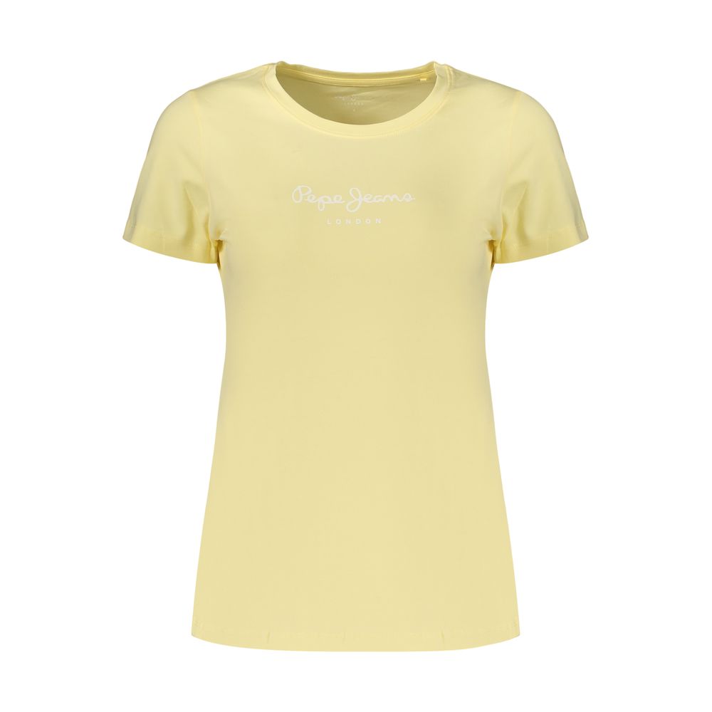 Pepe Jeans Yellow Cotton Women's T-Shirt