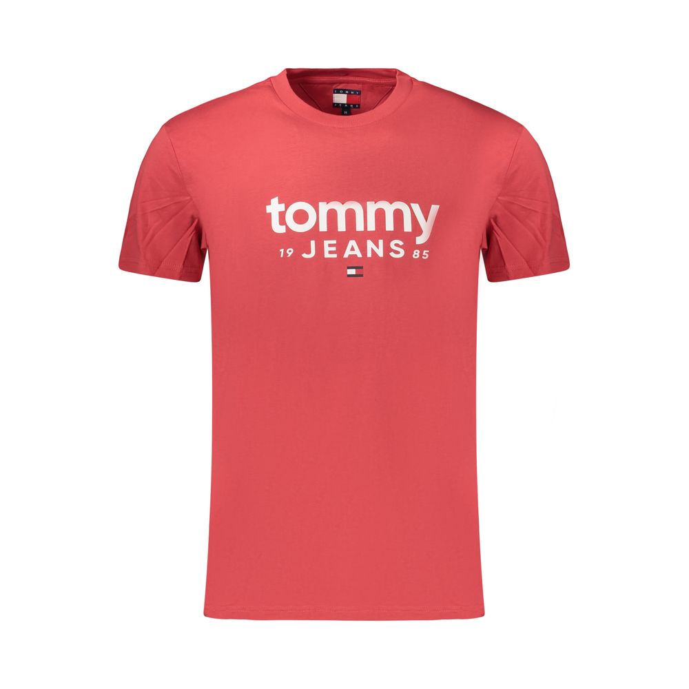 Tommy Hilfiger Red Cotton Men's T-Shirt