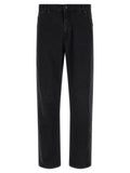 Balmain Black Cotton Straight-Leg Jeans