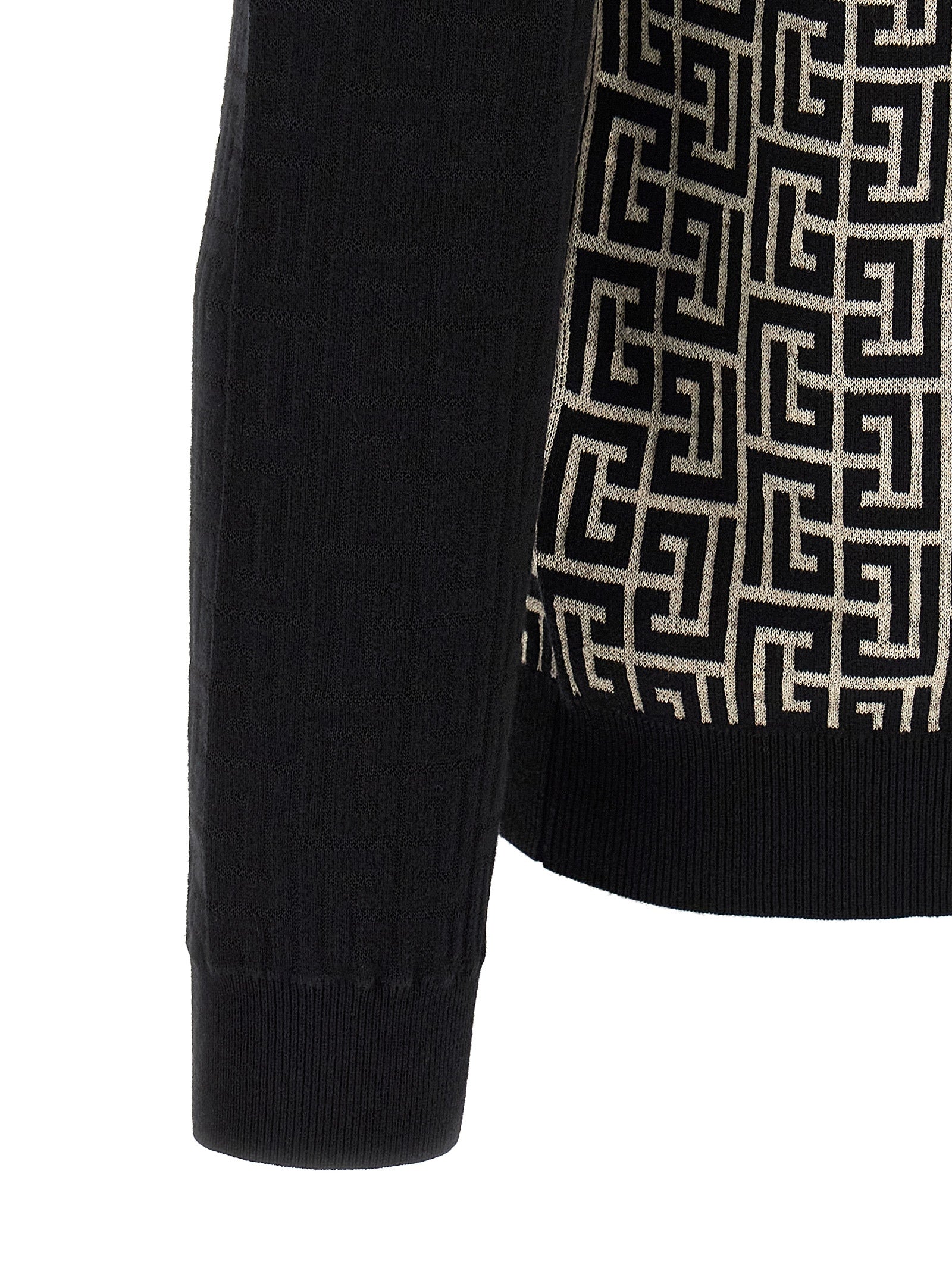 Balmain Bicolor Cotton Cardigan