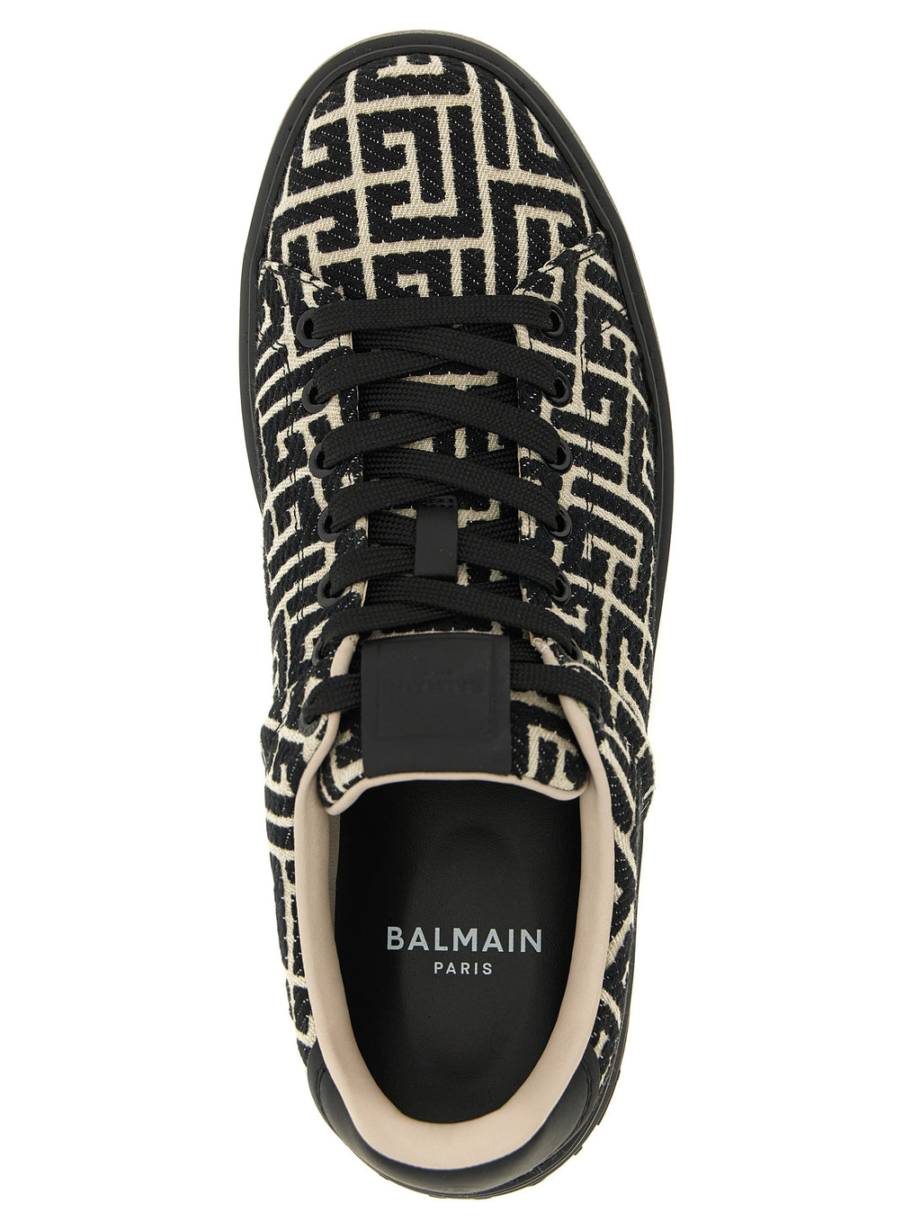 Balmain Bicolor Cotton Low Top Sneakers