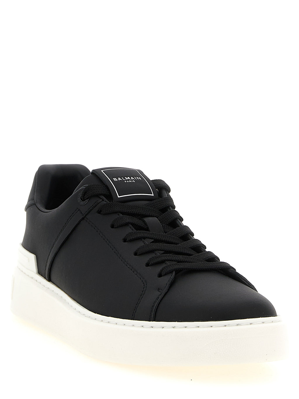 Balmain Bicolor Calfskin Low Top Sneakers