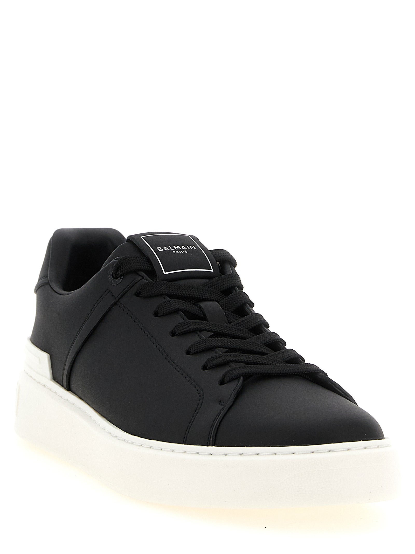 Balmain Bicolor Calfskin Low Top Sneakers