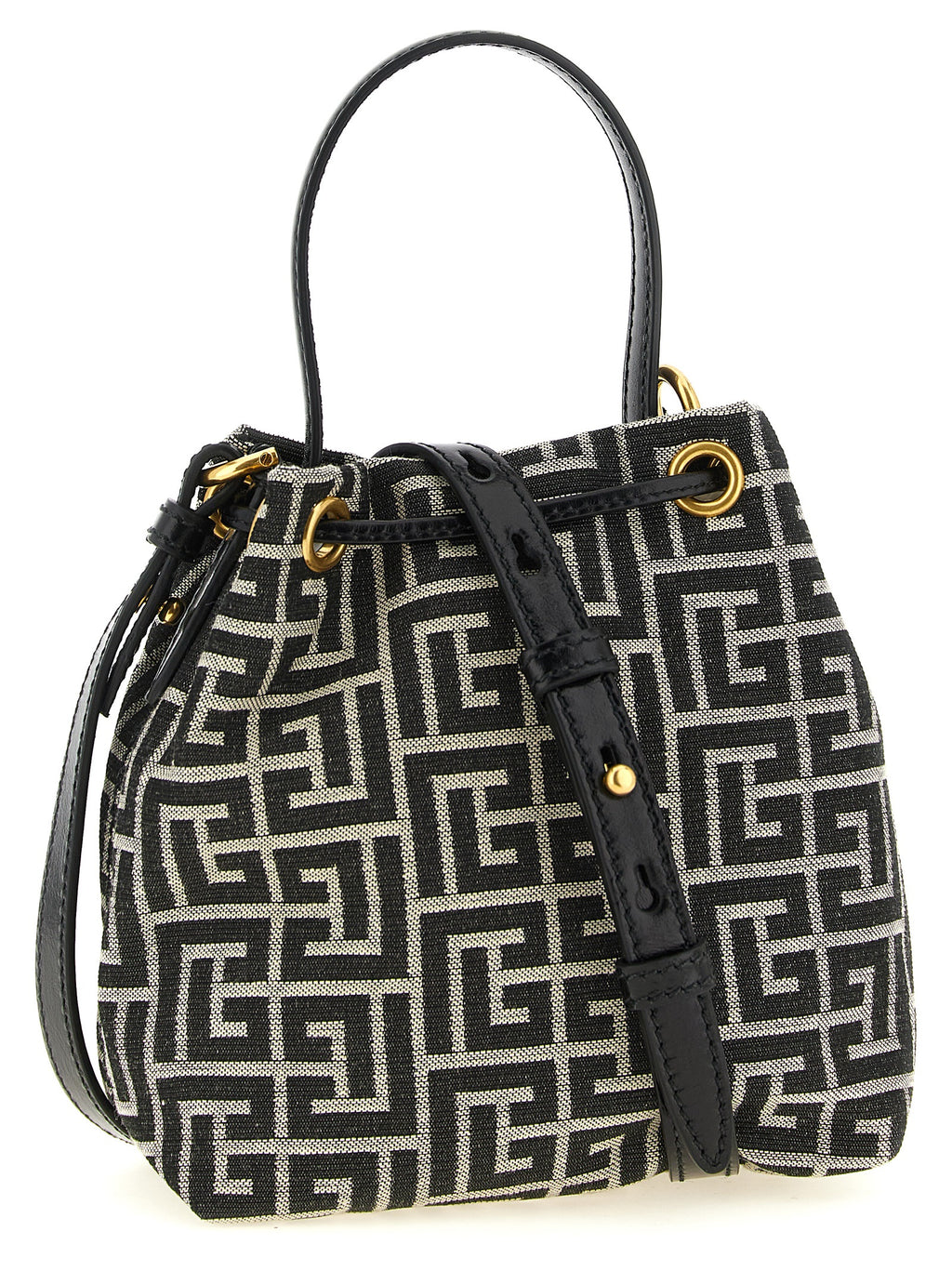 Balmain Bicolor Polyester Handbag