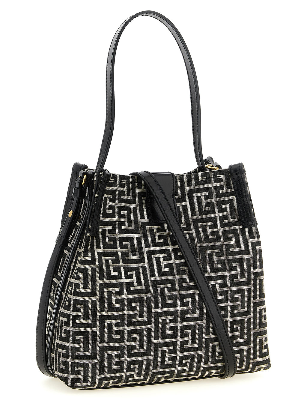 Balmain Bicolor Cotton Shoulder Bag