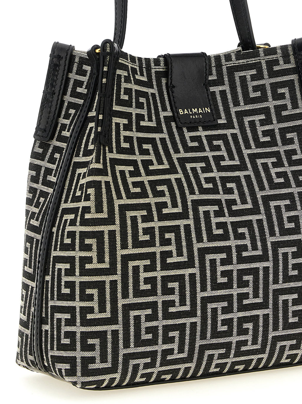 Balmain Bicolor Cotton Shoulder Bag