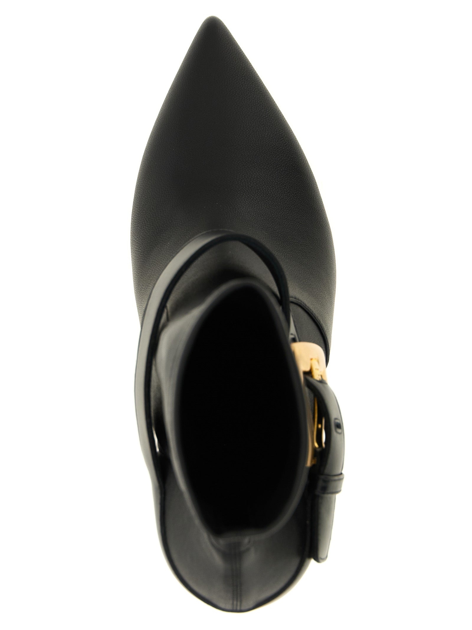 Balmain Black Lamb Leather Ankle Boots
