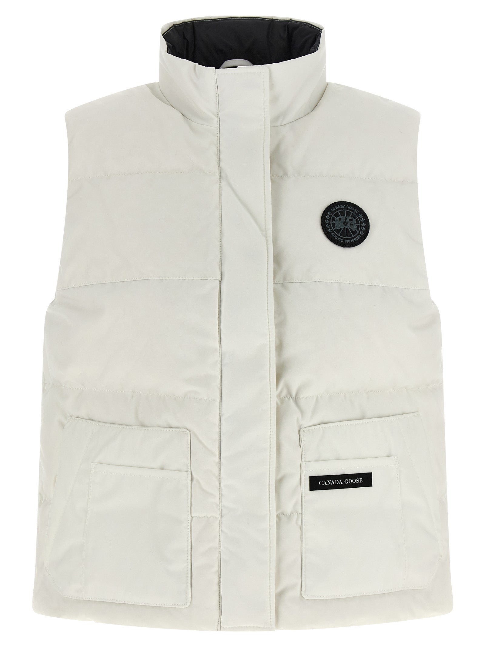 Canada Goose White Polyester Sleeveless Jacket