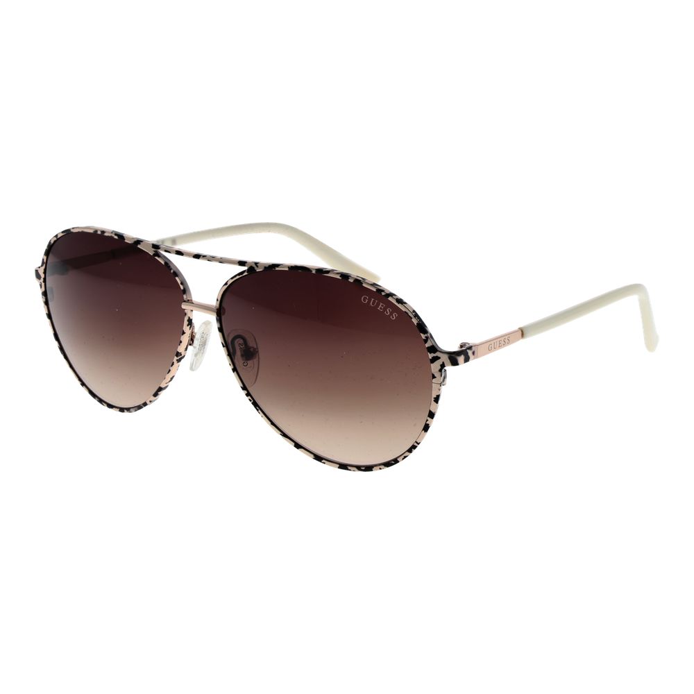 Guess Sonnenbrille Beige Metall