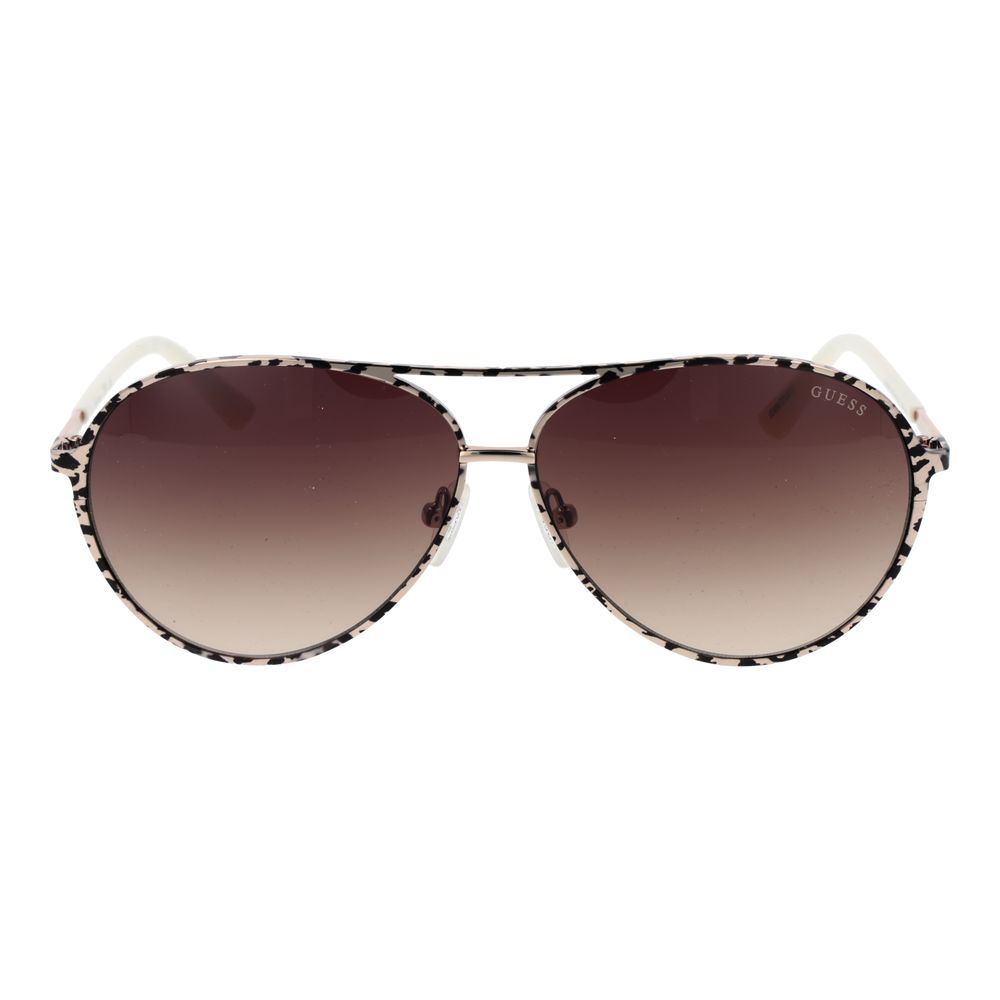 Guess Sonnenbrille Beige Metall