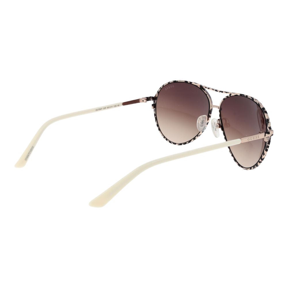 Guess Sonnenbrille Beige Metall