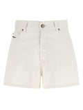 Diesel White Cotton Bermuda Shorts