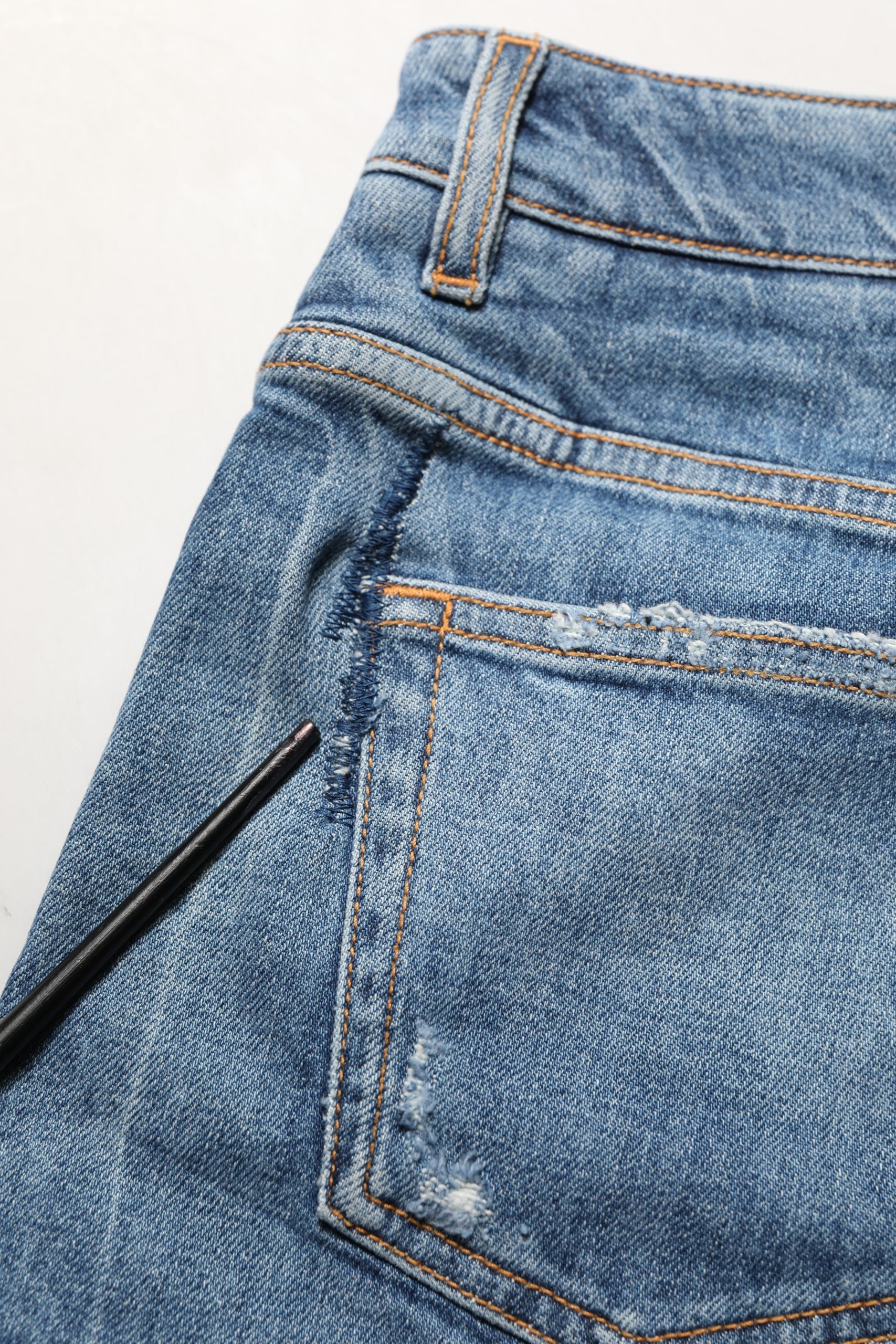Dolce & Gabbana Blue Cotton High Rise Denim Hot Pants Shorts