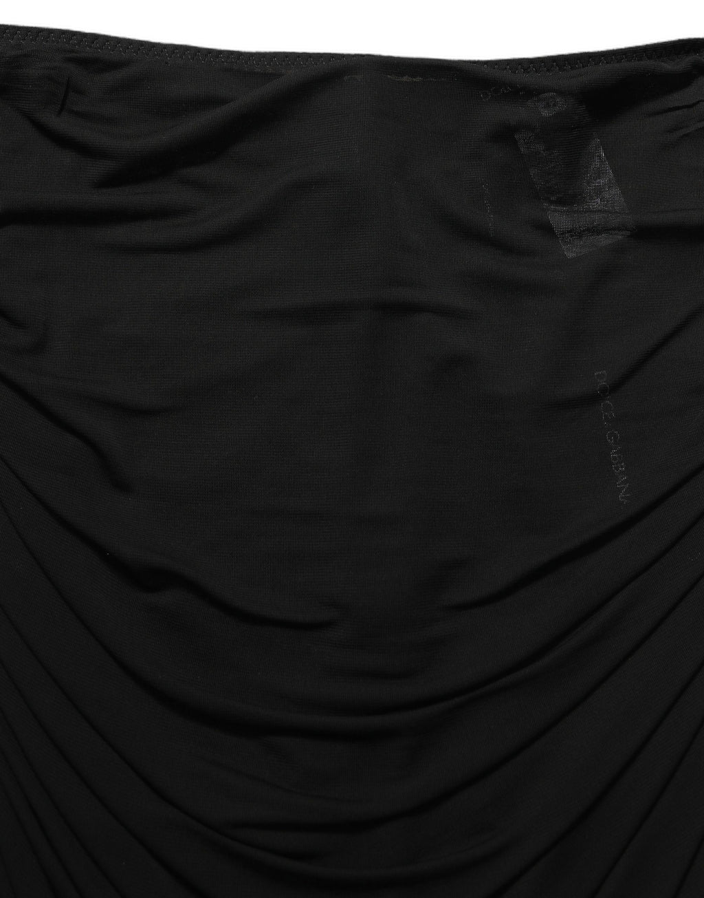 Dolce & Gabbana Black Viscose Mid Waist A-line Mini Skirt