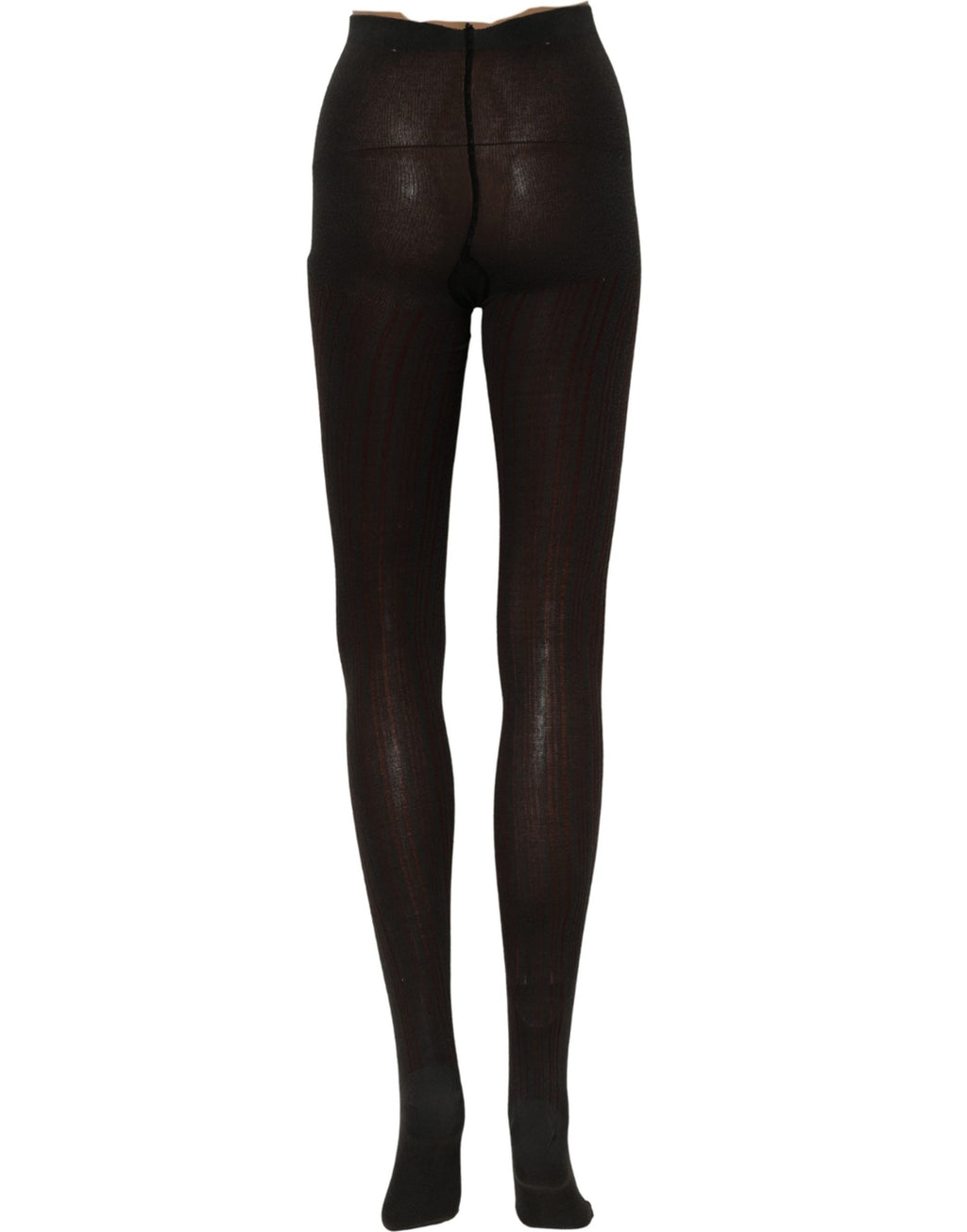 Dolce & Gabbana Socks Black Wool Tights Stocking Pantyhose One Size
