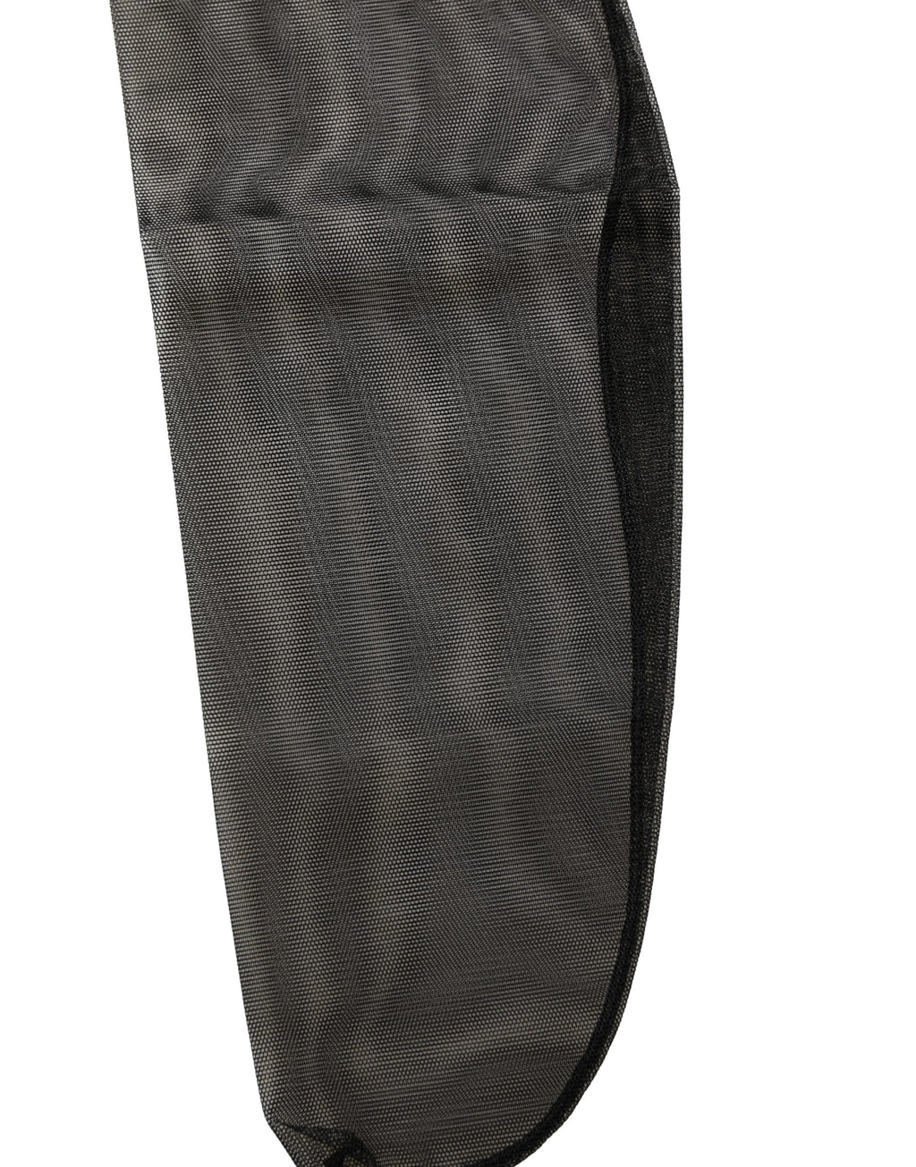 Dolce & Gabbana Black Nylon Mesh Sheer Calf Long Accessory Socks