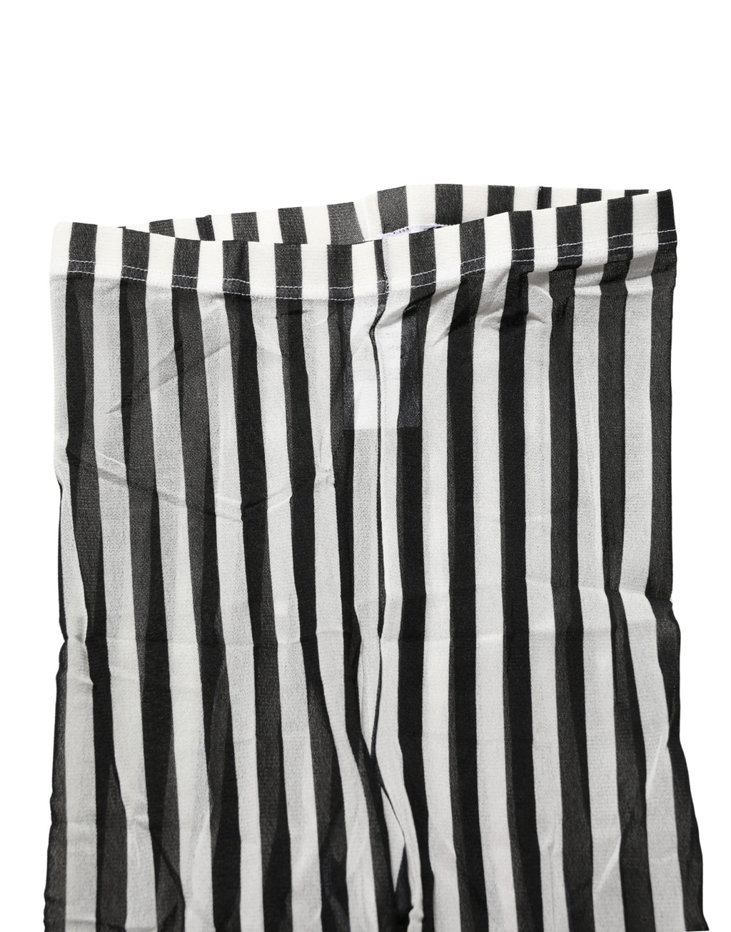 Dolce & Gabbana Black White Stripes Tights Stocking Pantyhose Socks